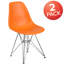 Chaise en plastique Daker avec base chromée-755139516