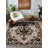 Annie Collection Digital Print Cotton-Polyester Gray Human Figured Floral Rug-1366483871