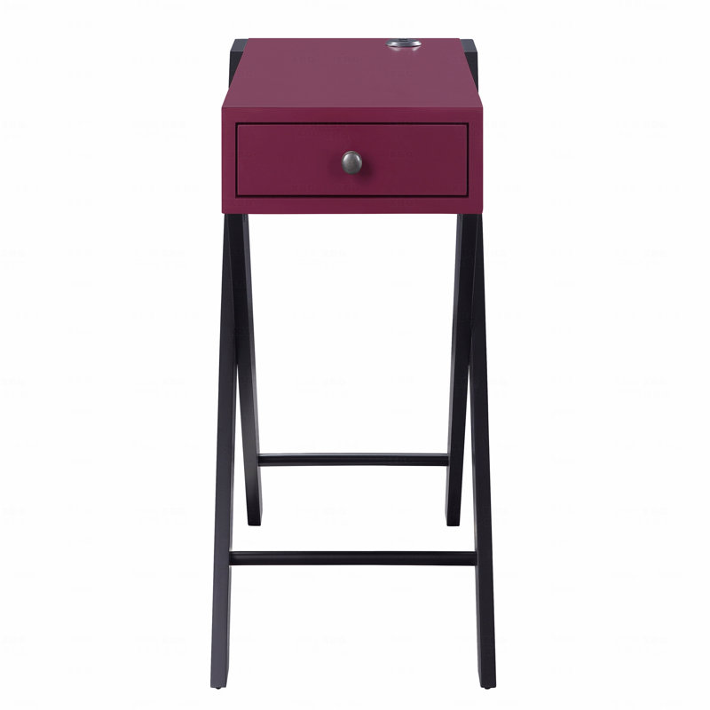 Table d'appoint avec ports USB, Bourgogne