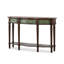 Green&Walnut Solid + Manufactured Wood Free form Console Table-1964754659