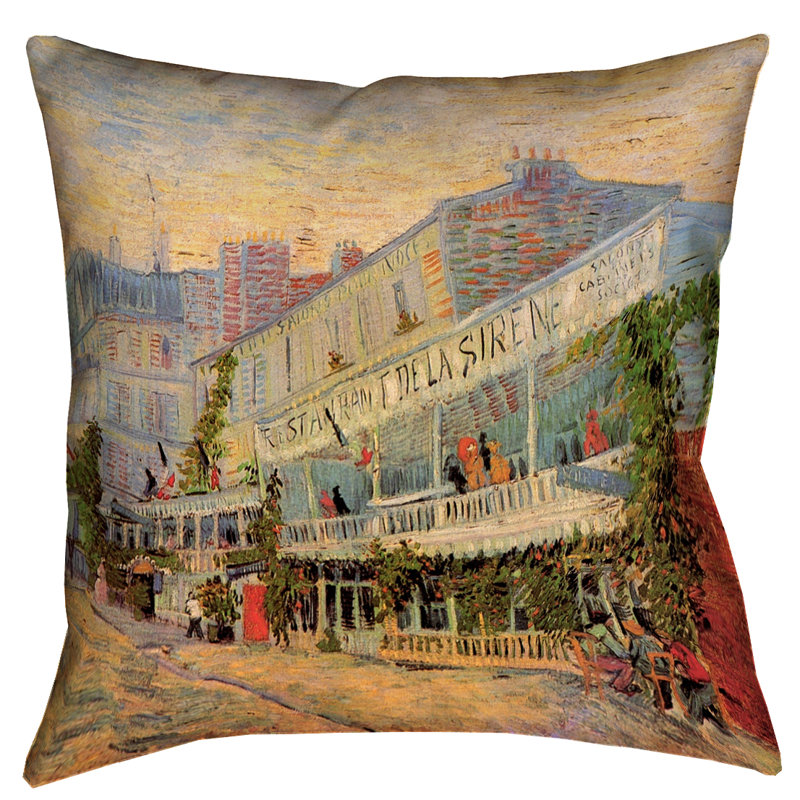 Coussin en lin Vincent Van Gogh, 14 po x 14 po