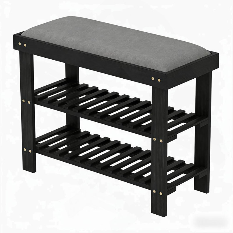 Shoe Organizer,Shoe Storage Bench,3-Tier Entryway Bench