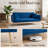 Thomias 71.01'' Velvet Convertible Sofa-1193002193