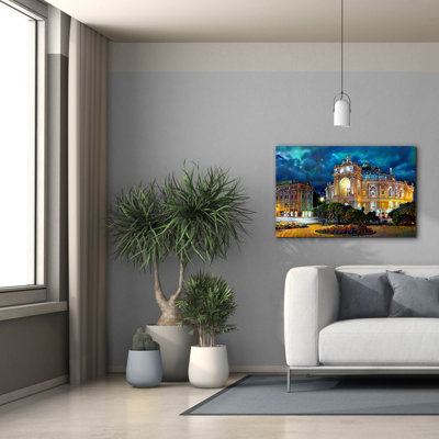 Epic Graffiti 'Odessa Ukraine Opera and Ballet The " Odessa Ukraine Opera and Ballet Theater Night " Print
