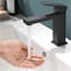 Robinet de salle de bain, robinet brossé pour lavabo de salle de bain, robinet de salle de bain monotrou moderne
