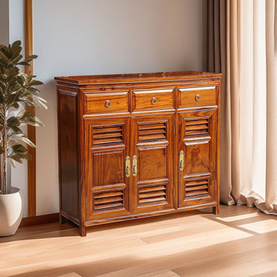Purely solid wood storage shoe cabinet