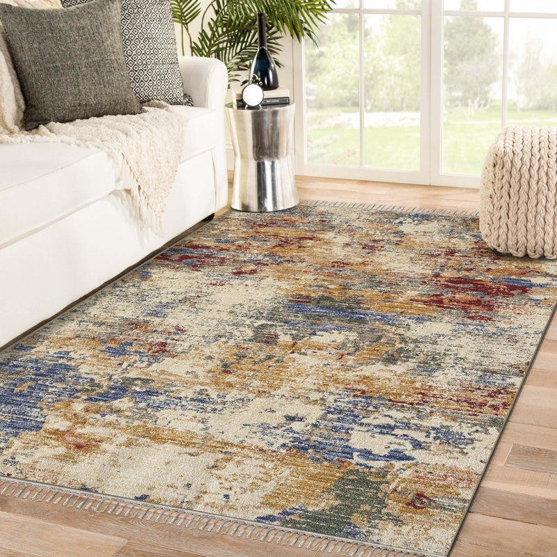 Dovidio Abstract Indoor Rug, Rectangle 5' x 7'
