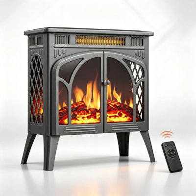 Laurel Foundry Modern Farmhouse® 23.5 " W Black Electric Stove with BTU 5100