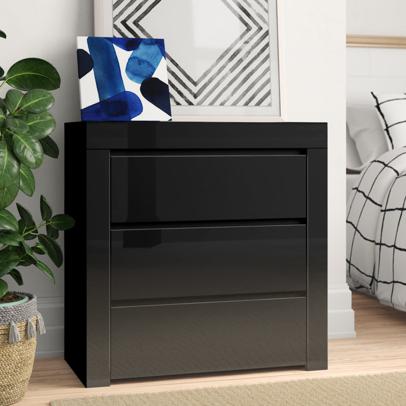 Wendy 80 cm W Chest of 3 Drawers