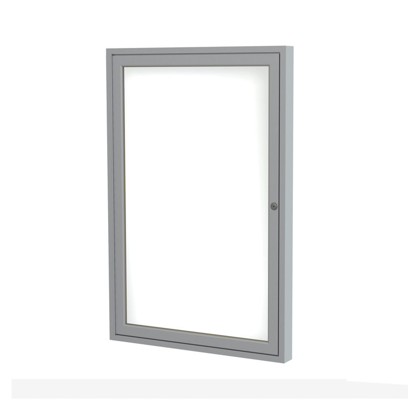 Tableau blanc magnétique fermé, Satin, H 3 pi x l 2 pi