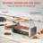 VEVOR Hot Dog Roller with Glass Lid