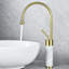 Tall Body Bathroom Basin Faucet With Marble-397195891