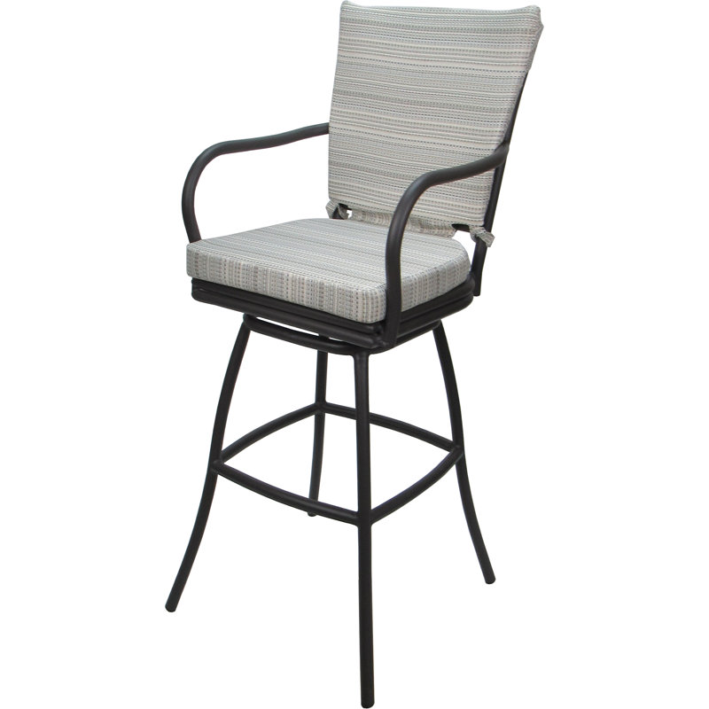 Plaisir naturel avec accoudoirs, Gris, 34"