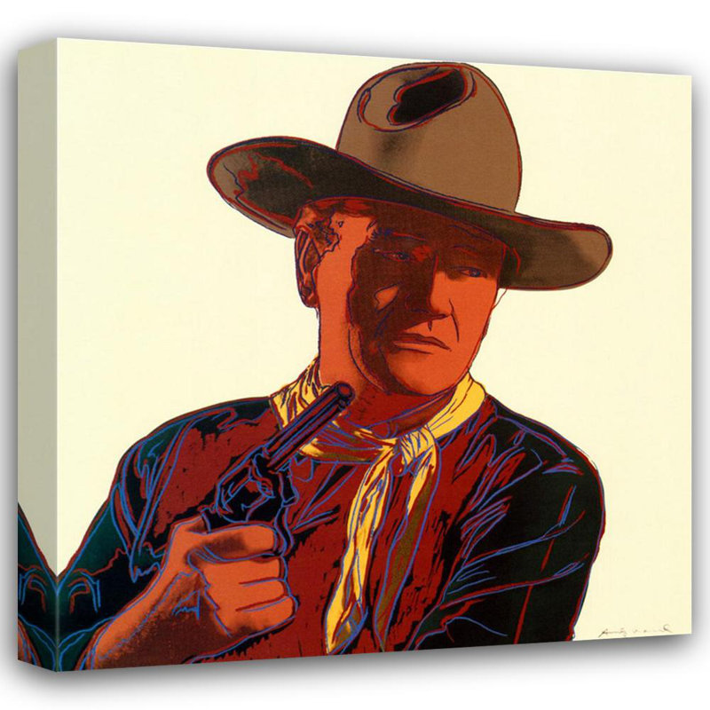Cowboys et Indiens: John Wayne, H 20 po x l 20 po