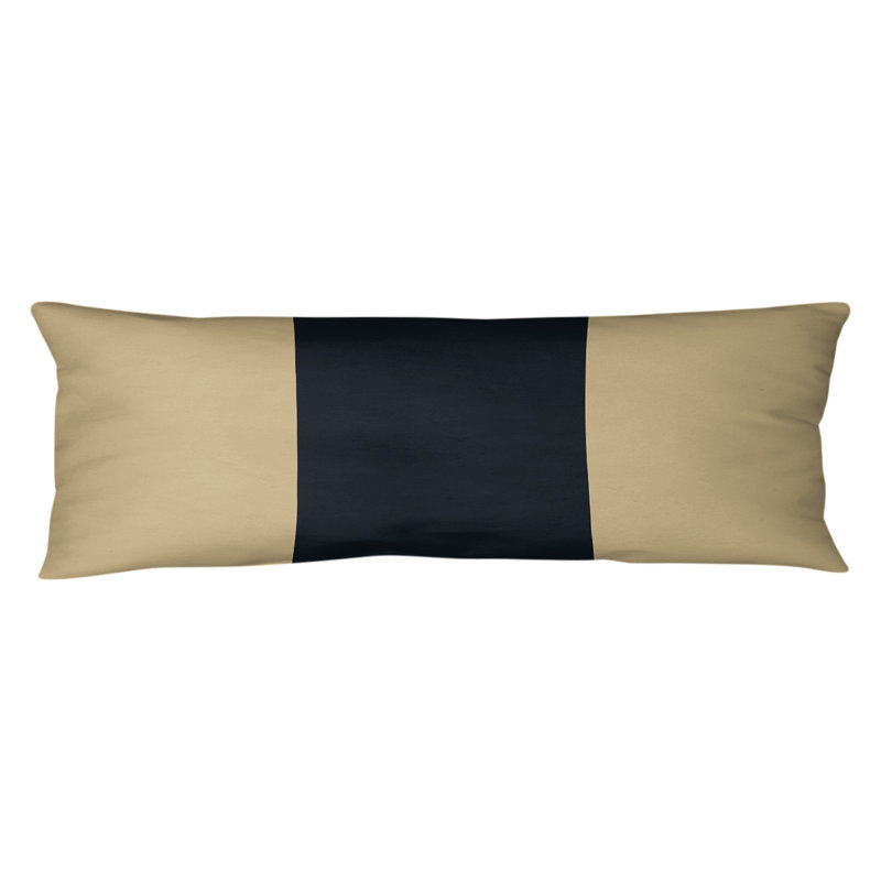 Oreiller de corps en polyester / polyester Arizona Football Stripes, Or/noir, Football Miami