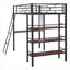 Lit mezzanine en métal avec 3 couches de tablettes et de bureau-1190087965-1190087939