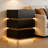 3-Drawer LED Smart Nightstand with Light-1557774914