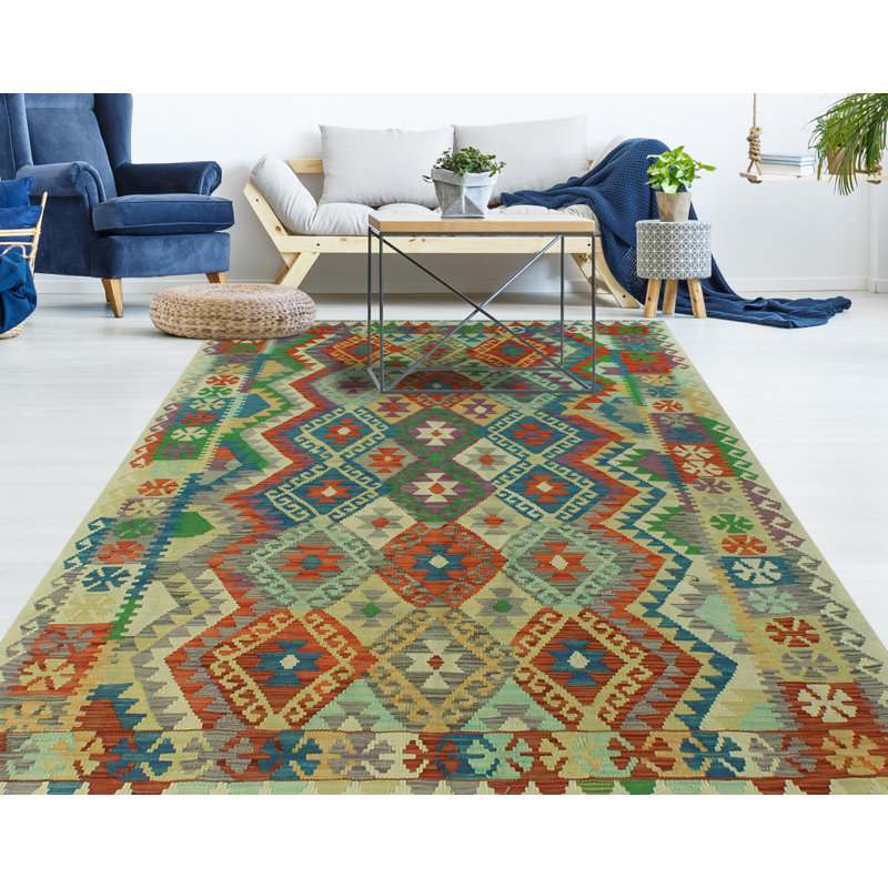 Wool Oriental and Geometric Indoor Rug