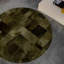 Art Hide X Sasha Biskoff Cowhide Geometric Area Rug in Green-1331339496