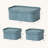 Corrugated Paper Rectangular Storage Box With Vegan Leather Lid Set 3-250782364