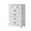 Commode 5 tiroirs blanche Cosmo