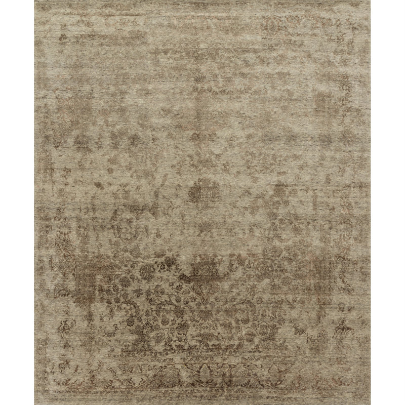 Oriental Indoor Rug, Rectangle 9'6" x 13'6"