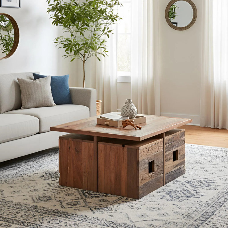 Solid Wood Nesting Coffee Table