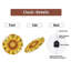 Horloge murale tournesol