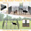 Parc pour chien de 40 po de hauteur, 16 panneaux, portatifs et pliables, pour le divertissement intérieur et extérieur, convenant à différents types d'animaux de loisirs, tailles