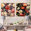 Native Grace - Jardin sauvage rose - Ensemble de 2 collages floraux carrés-101849857-101849859
