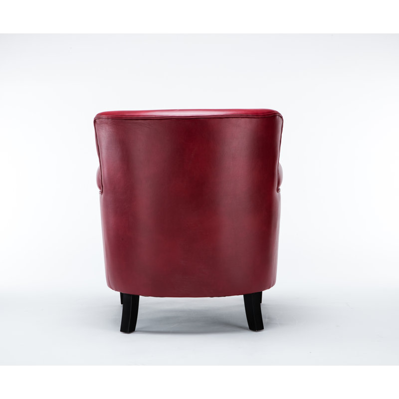 Fauteuil club rouge Hadley, Rouge