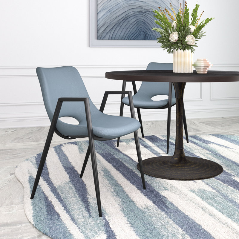 Ensemble de chaises Desi (ensemble de 2), Gris azure