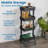 ECR4Kids 4-Tier Metal Rolling Utility Storage Cart, Multipurpose Organization, Multipurpose Organization-59602031