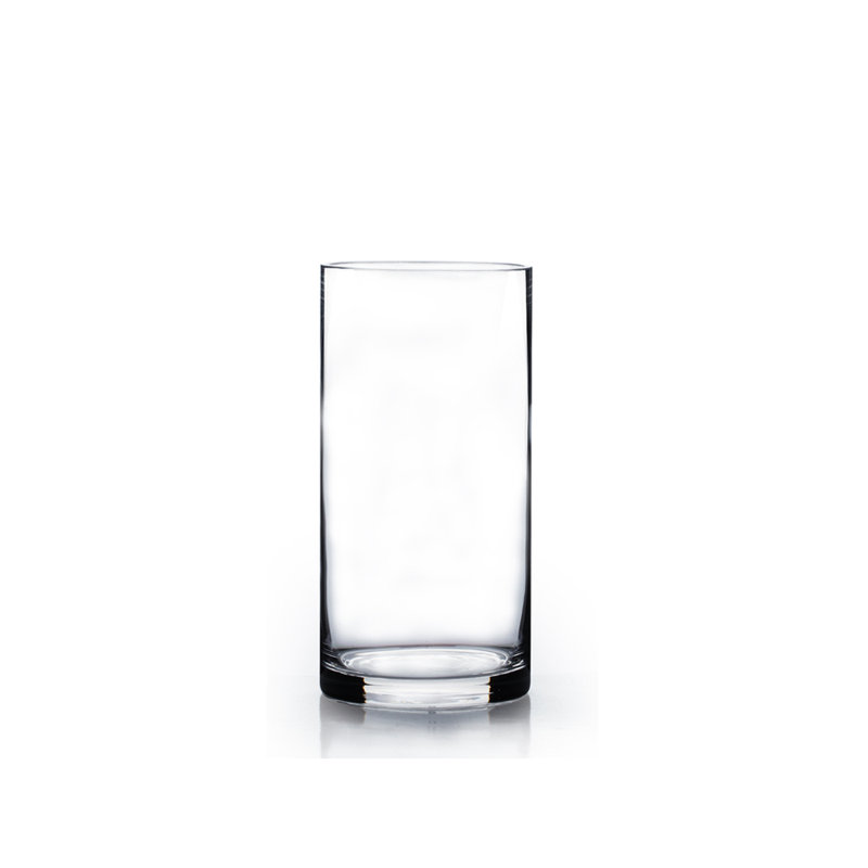 Ping Handmade Glass Table Vase, 8" H x 3" W x 3" D