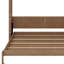 Grand lit escamotable en bois avec tablettes, conception classique à persiennes-1023772003