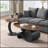 Nesting Coffee Table Set of 2, Industrial Design for Living Room, Durable and Stylish with Anti-Slip Pads-403404084