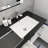 Castin 60" Wall-Mounted Single Right Sink Bathroom Vanity Set-230153647