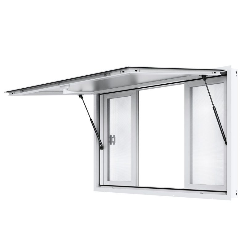 Fenêtre de support en alliage d'aluminium, H 34 po x l 54 po x P 4 po