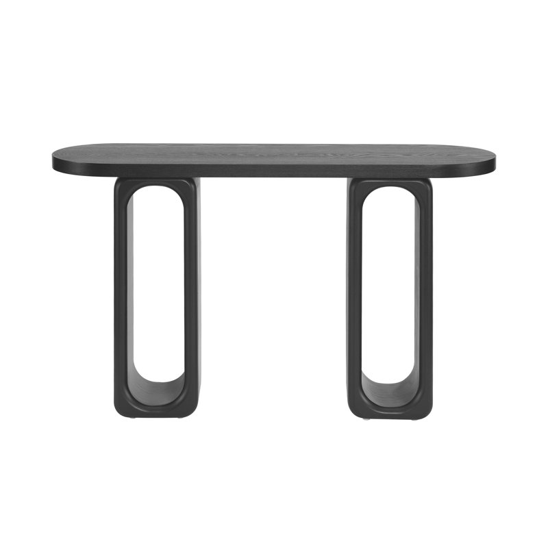 50" Long Black Console Table