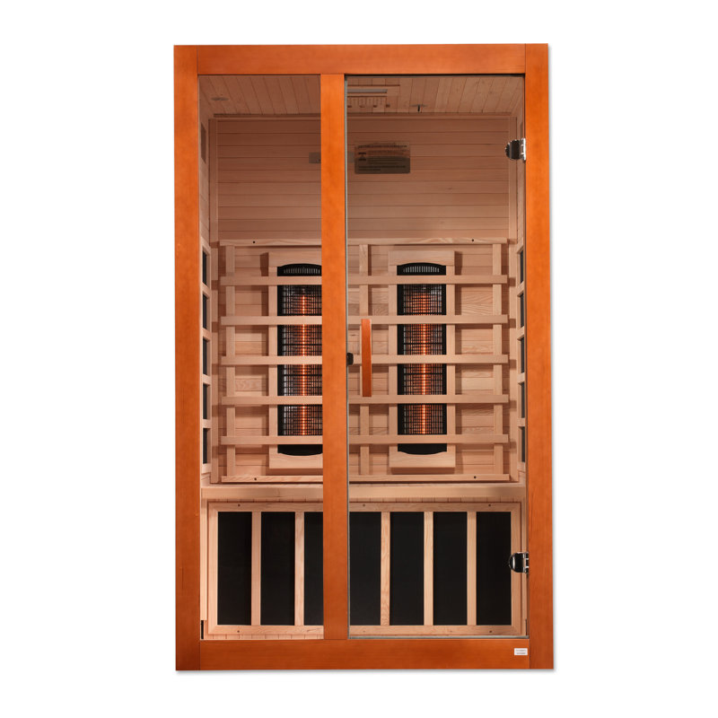Dynamic Infrared Santiago 2 - Person Bluetooth Compatible FAR Infrared Sauna in Hemlock
