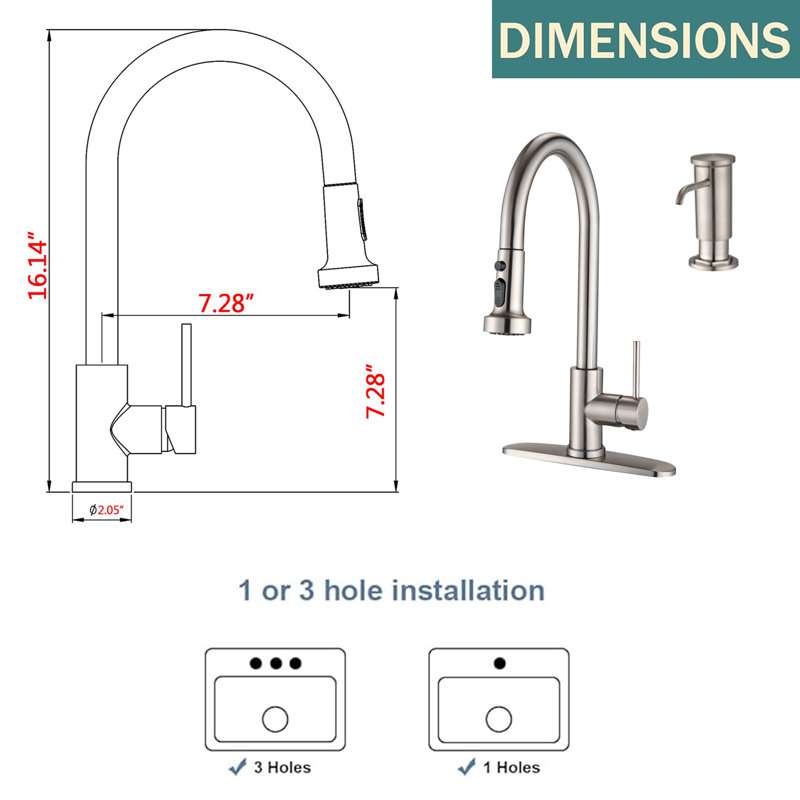 Robinet de lavabo vasque, Nickel brossé