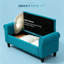 Bancs de rangement avec assise relevable, structure en bois turquoise, banc d'entrée moderne