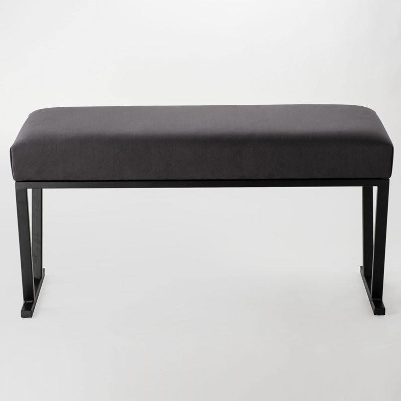 Figg Velvet Upholstered Bench, H40 x W100 x D30cm