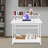 31.5" 3-Tier Rolling Computer Desk Modern Simple Computer Desk Flexible Home Office Desk Anti-Slip Free Standing-1042422741-1042422746