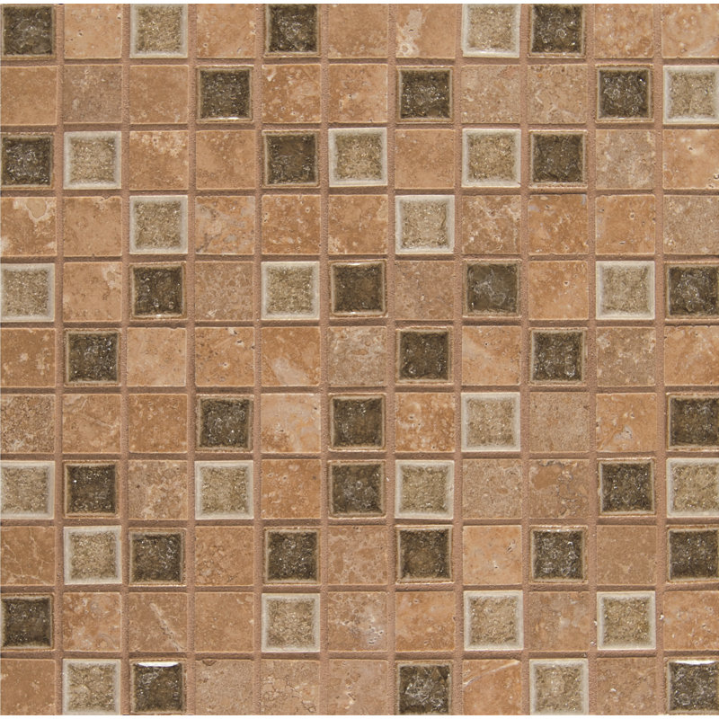 Carreau de mosaïque pour mur et plancher en verre 1 "x 1" Kismet, Euphoria