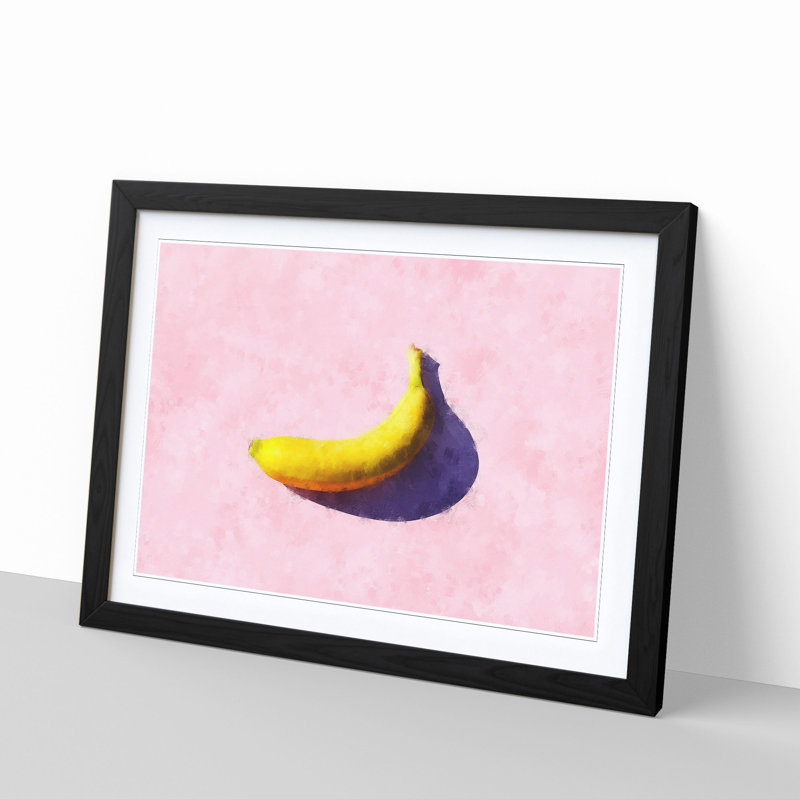 The Banana - Picture Frame Painting Print, 24cm H x 33cm W x 2cm D, Black Framed