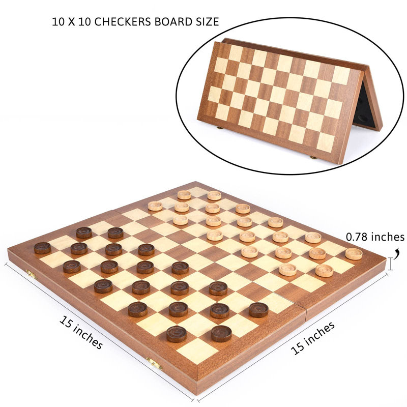 Bisiot 7.63'' L Manufactured Wood Game Set