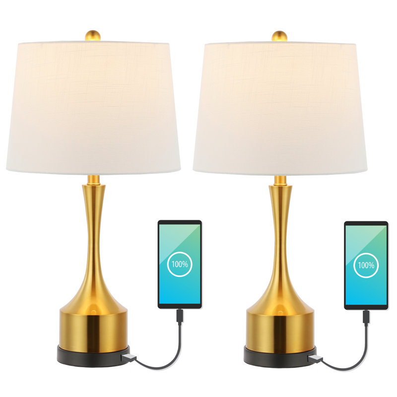 Cooper USB Table Lamp, Black