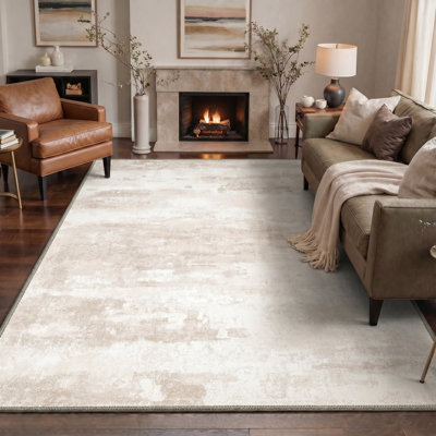Pavelina Abstract Performance Machine Washable Area Rug