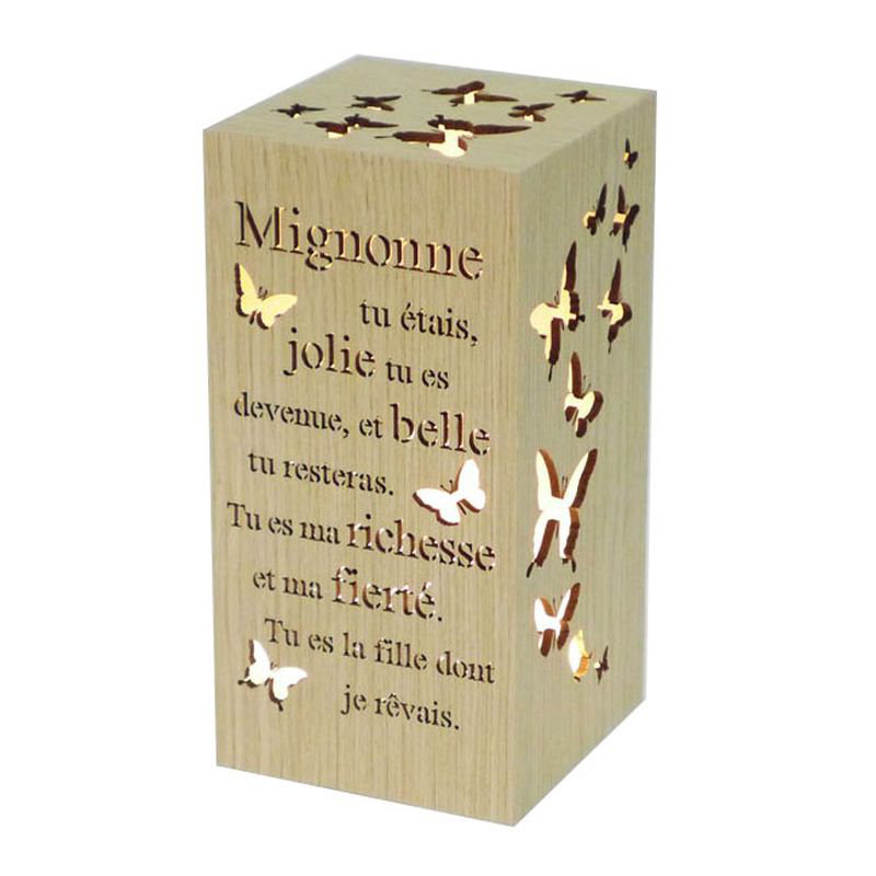 Papillons et veilleuse textuelle en français